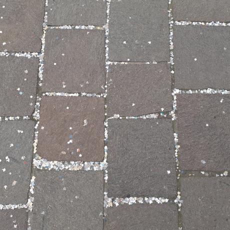 Confetti in Venice after Carnival