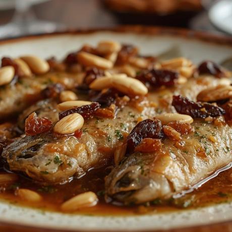 Immagine del piatto Sarde in Saor generata con AI