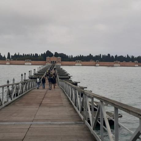 The votive bridge linking Fondamente Nuove to San Michele  in Venice